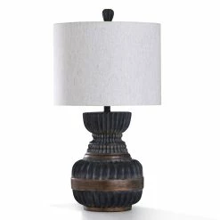 Best reviews of ✔️ StyleCraft Home Collection StyleCraft Malta Ribbed Faded Ebony And Antique Bronze Metal Table Lamp 🎉