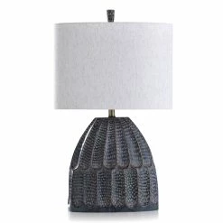 Coupon 😀 StyleCraft Home Collection StyleCraft Malta Transitional Black 🔨 Hammered Texture Moulded Table Lamp 🤩