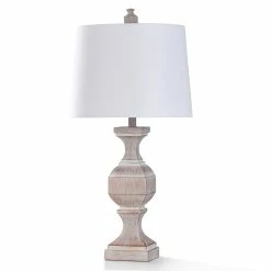 Wholesale 🧨 StyleCraft Home Collection StyleCraft Malta Washed Cream Stone Colored Resin Table Lamp ✨