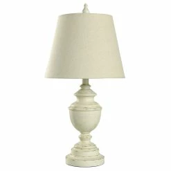 Best Pirce 👏 StyleCraft Home Collection StyleCraft Marion Distressed Cream Table Lamp - Light Beige Shade ✨