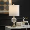 Cheapest ⌛ StyleCraft Home Collection StyleCraft Mava Traditional Satin Brass Table Lamp With Clear Glass Fluted Body 🔥