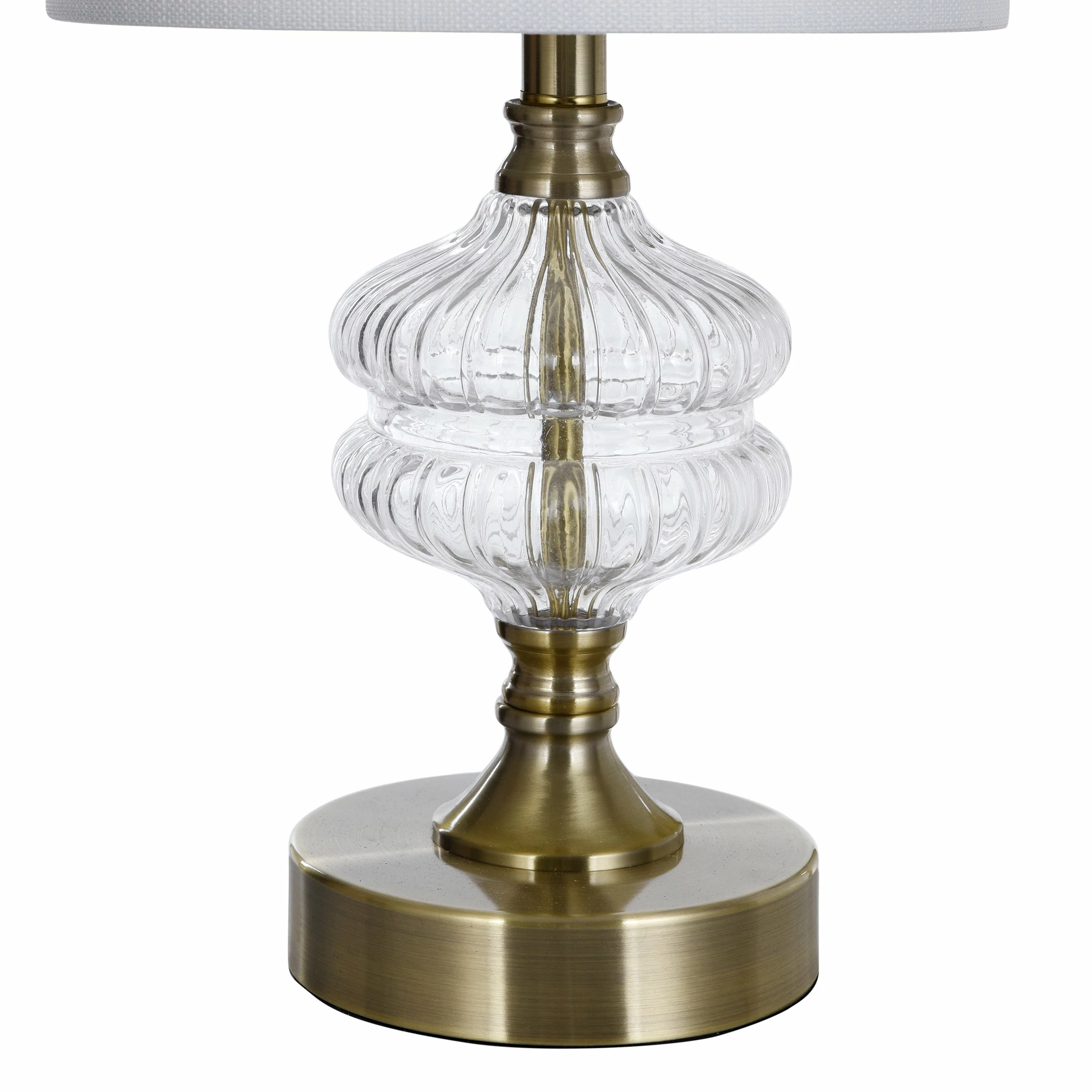 Cheapest โ StyleCraft Home Collection StyleCraft Mava Traditional Satin Brass Table Lamp With Clear Glass Fluted Body ๐ฅ - Image 5