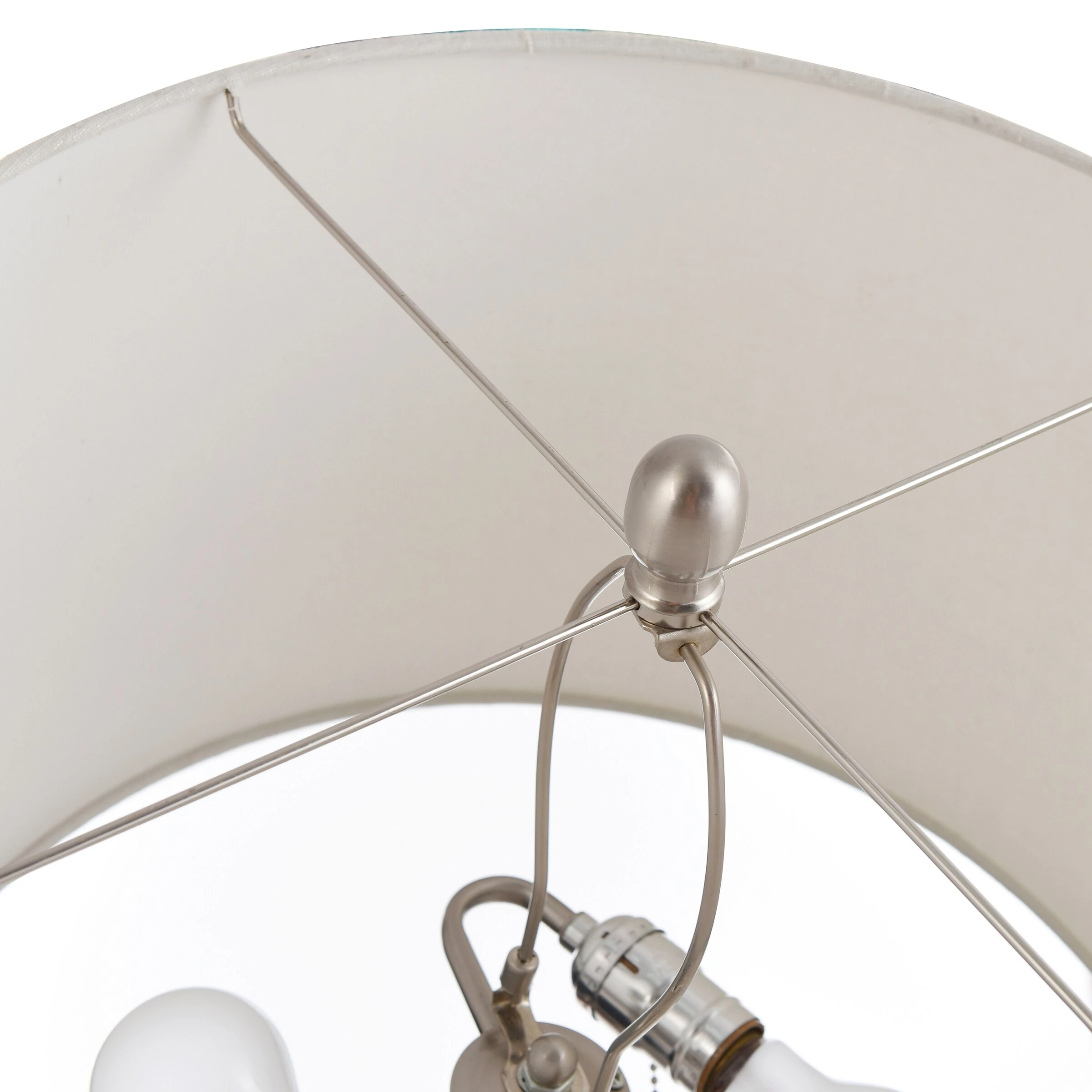 Flash Sale ๐ StyleCraft Home Collection StyleCraft Mcbride White Textured Glass Column With Brushed Steel Accent Table Lamp โญ - Image 5