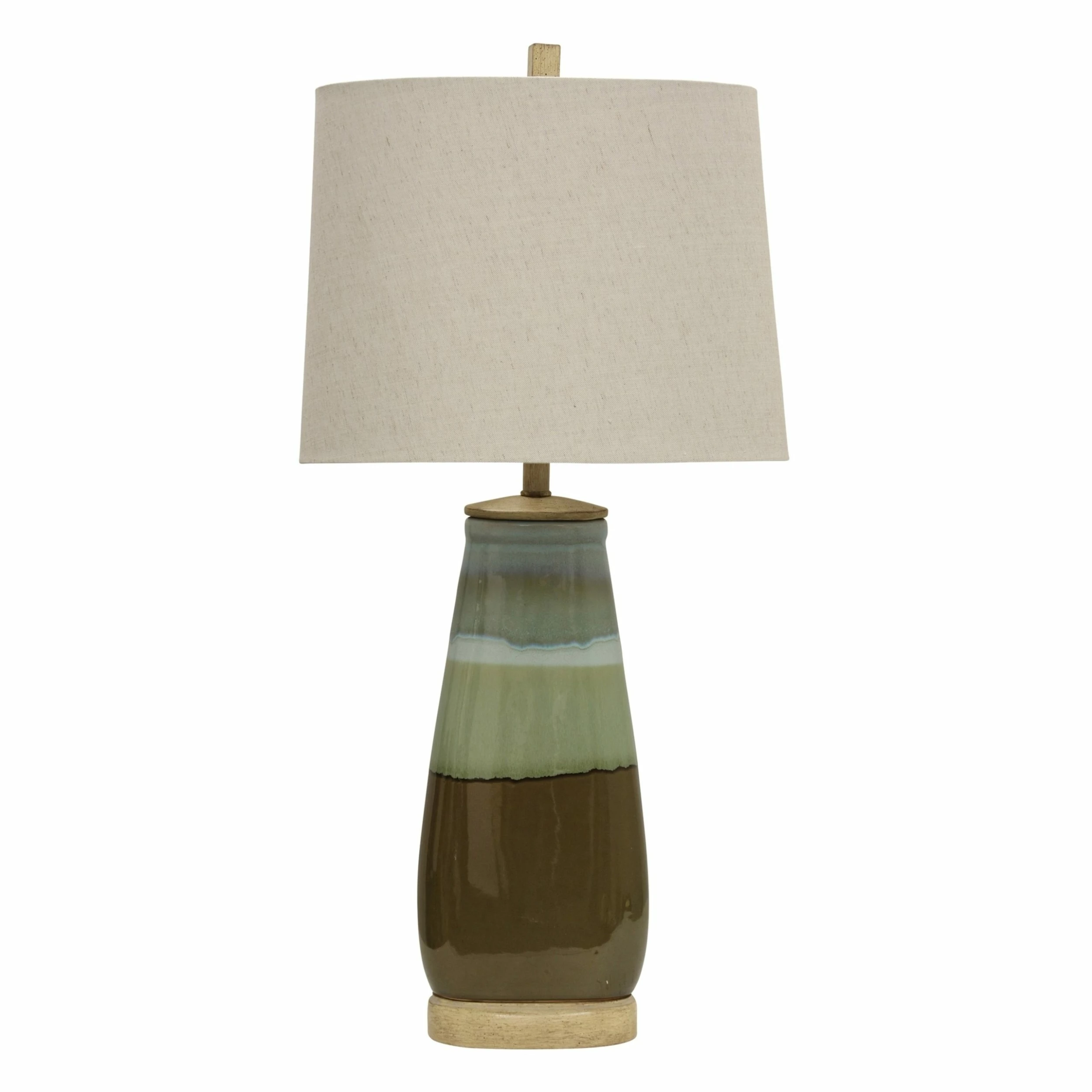 Deals π₯ StyleCraft Home Collection StyleCraft Millville Millville Reactive Glaze Ceramic Table Lamp - White Hardback Shade π