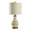 Buy 🌟 StyleCraft Home Collection StyleCraft Mini Artichoke Distressed Aged Gold Table Lamp - Oatmeal Shade 🥰