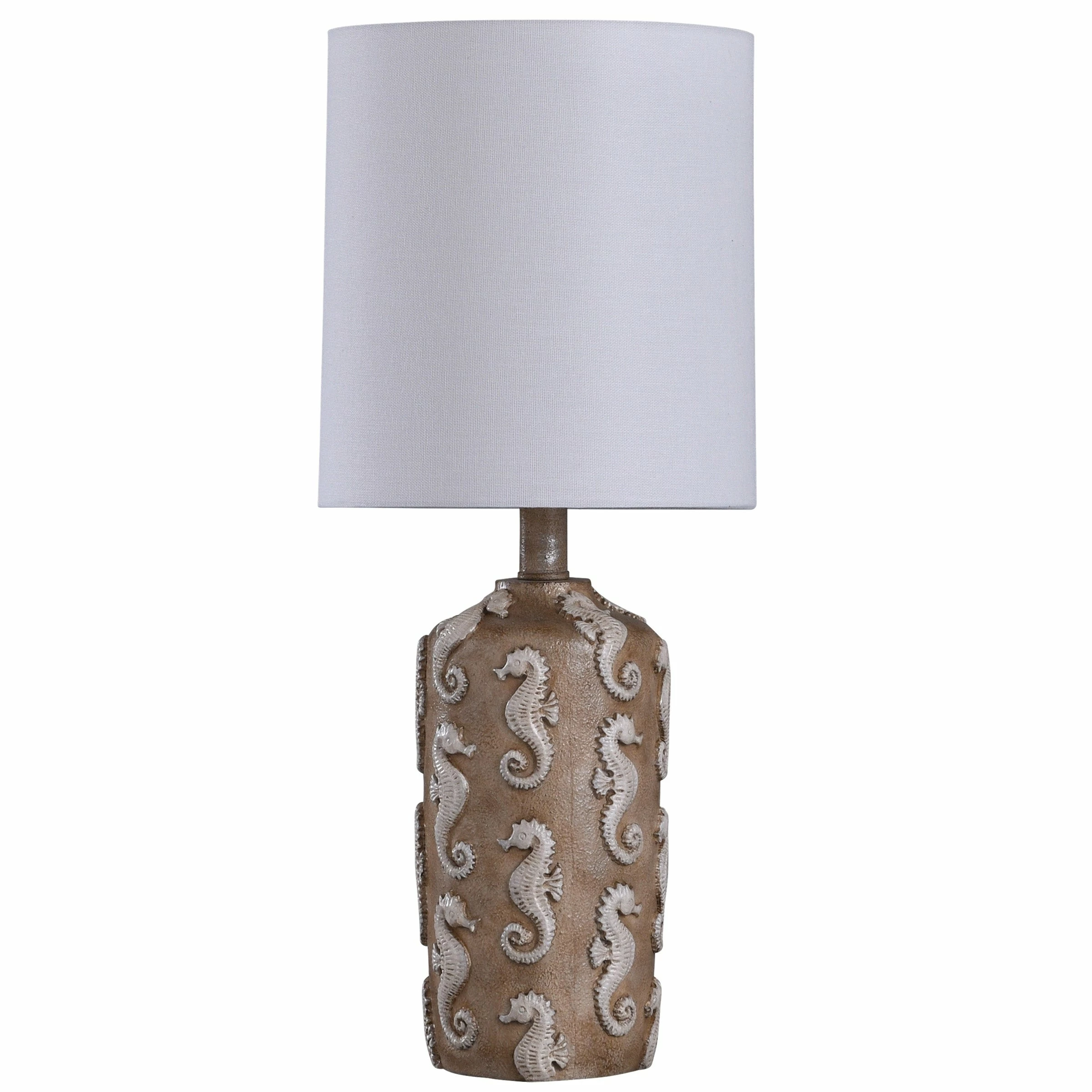 Cheap π₯° StyleCraft Home Collection StyleCraft Mini Seahorse Brown Table Lamp - White Shade π―