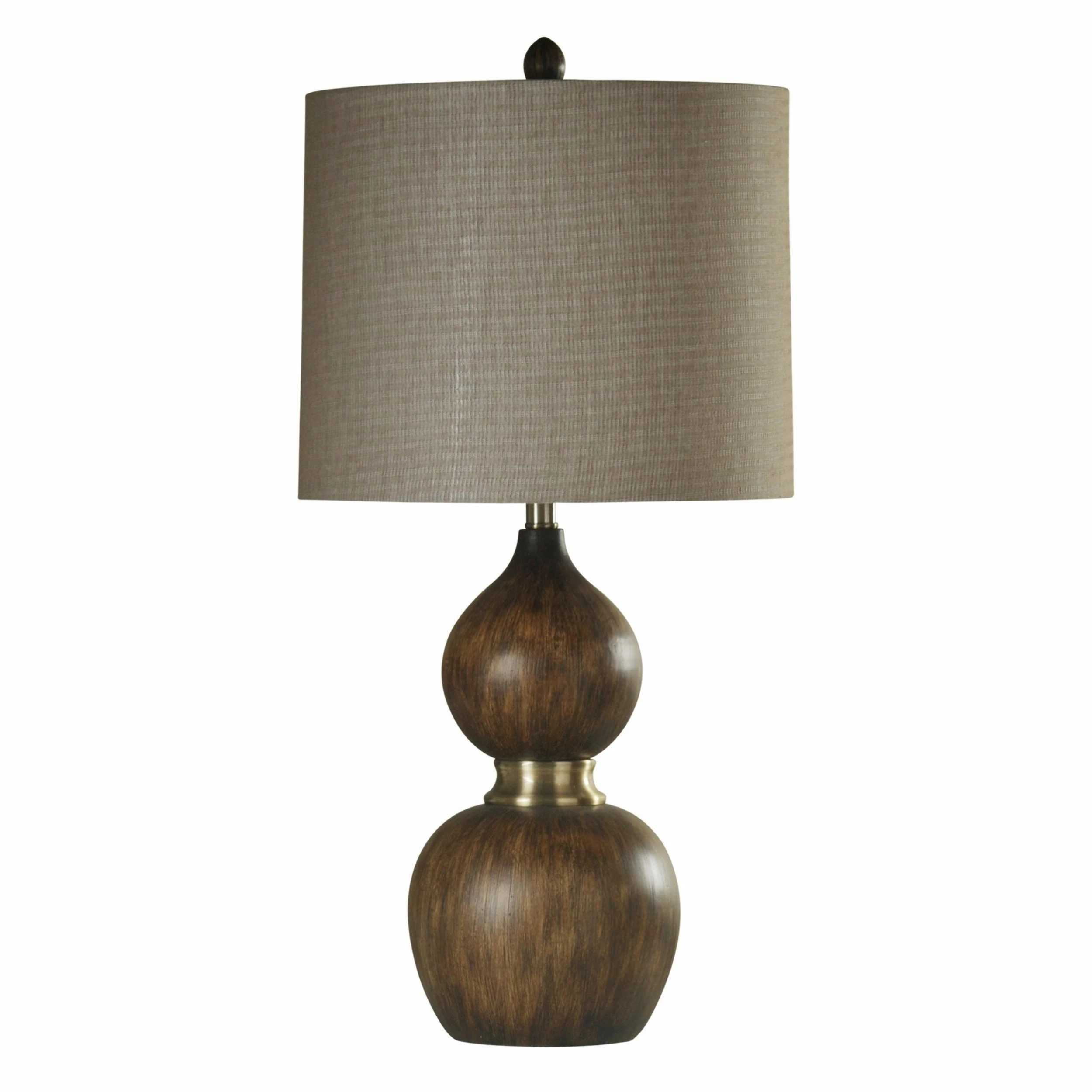 Top 10 π StyleCraft Home Collection StyleCraft Mizoram Natural Wood And Antique Brass Table Lamp - Beige Hardback Fabric Shade π