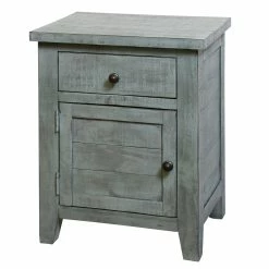 Best deal ❤️ StyleCraft Home Collection StyleCraft Nanette Square Acacia Side Table With Drawer And Opening Door Brown 🛒