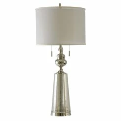 Top 10 ⭐ StyleCraft Home Collection StyleCraft Nickel With Northbay Table Lamp - White Hardback Fabric Shade ✔️