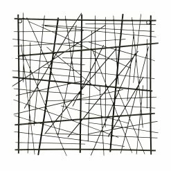 Promo ⭐ StyleCraft Home Collection StyleCraft Onyx Cross Hatch III Transitional Alternative Dimensional Wall Sculpture 😉