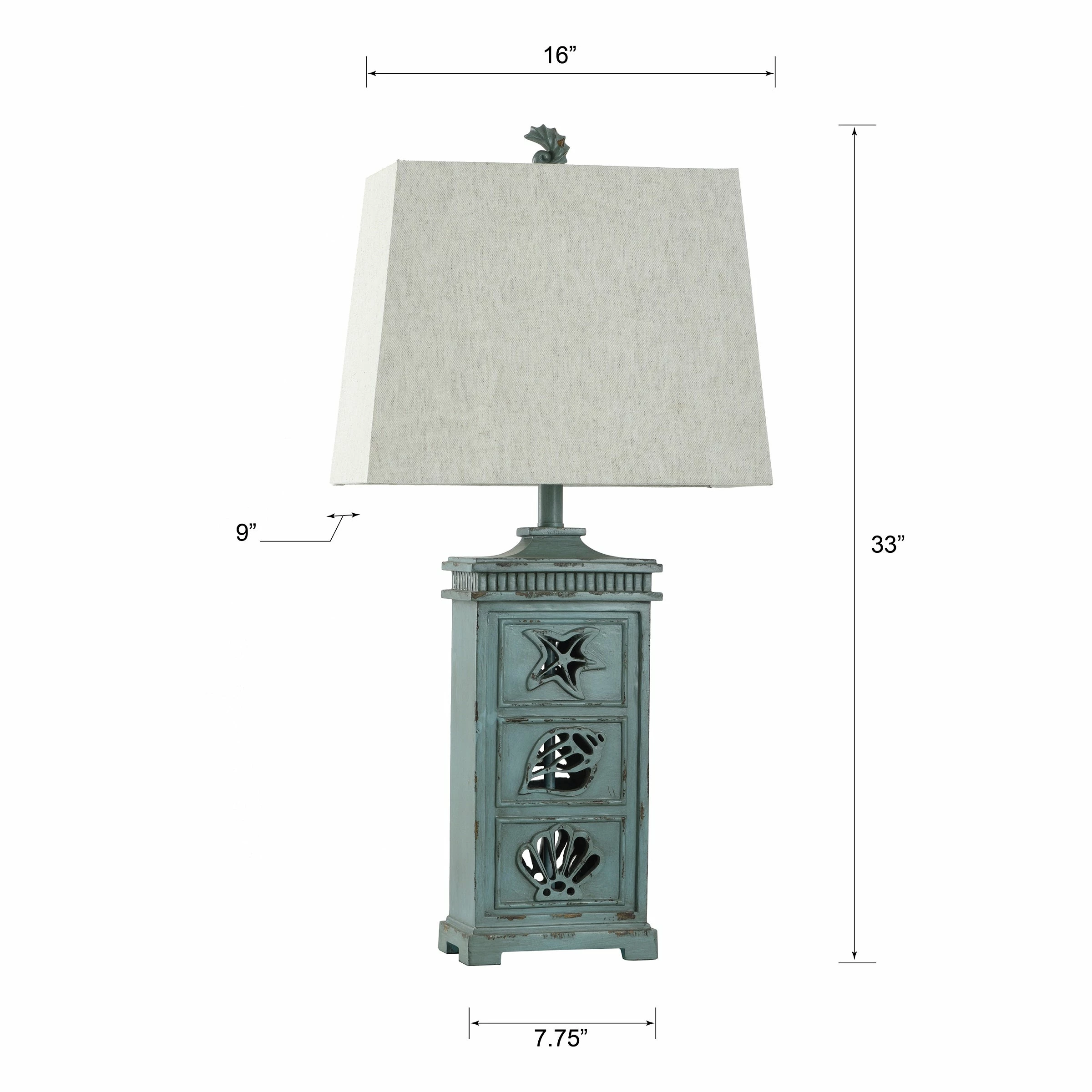 Best reviews of ⭐ StyleCraft Home Collection StyleCraft River Crest Light Blue Table Lamp - Taupe Hardback Fabric Shade 💯 - Image 9