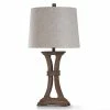 Hot Sale 😀 StyleCraft Home Collection StyleCraft Roanoke Painted Old Wood Table Lamp With Beige And Heathered Oatmeal Shade 🥰
