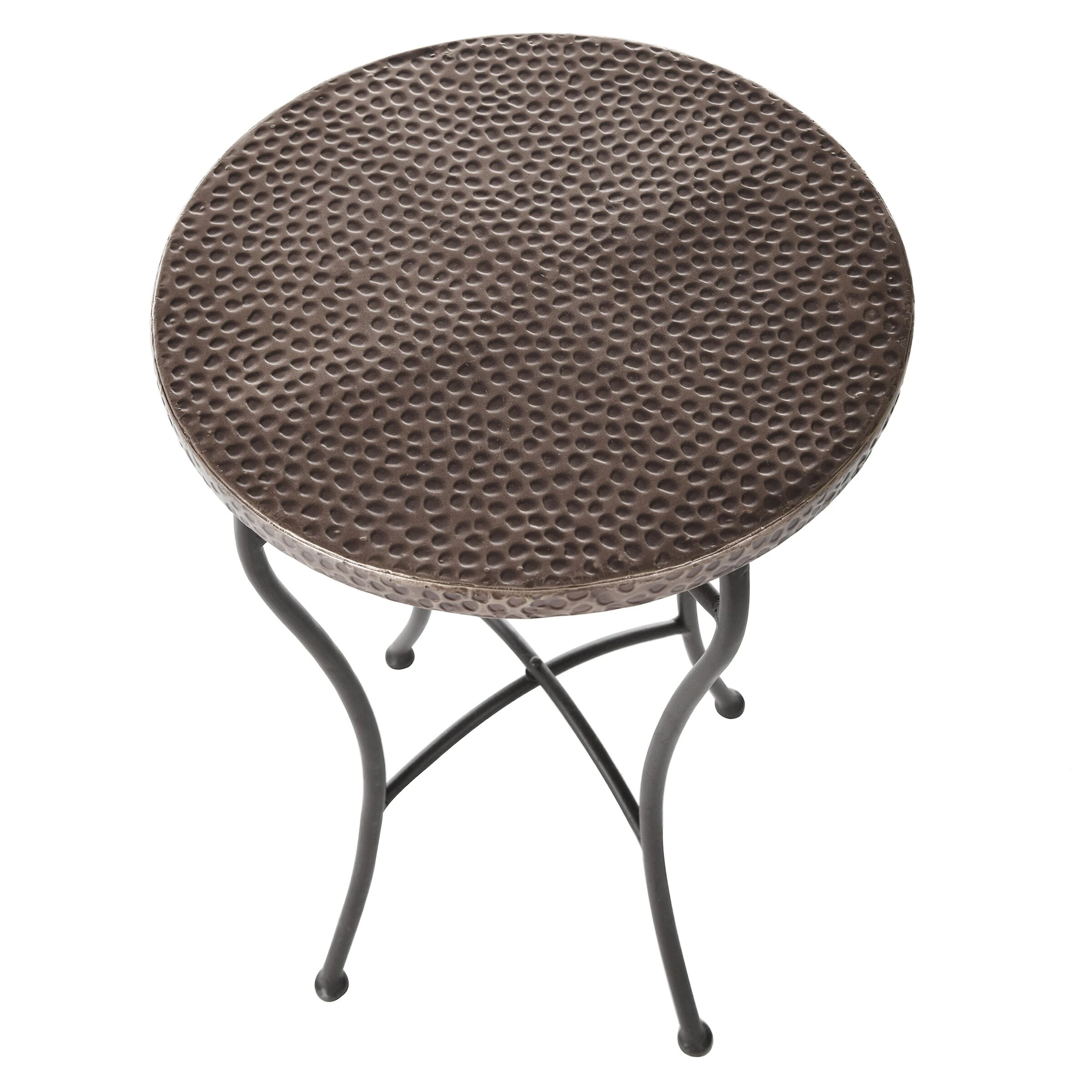 Best reviews of 🛒 StyleCraft Home Collection StyleCraft Round 🔨 Hammered Copper Accent Table - Oil-rubbed Bronze Powder 🧥 Coated Legs 👍 - Image 9