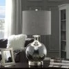 Budget 🌟 StyleCraft Home Collection StyleCraft Saco Smoked Glass Globe Table Lamp With Acrylic Base 🔔