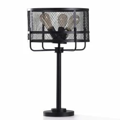 Hot Sale 🥰 StyleCraft Home Collection StyleCraft Satin Black Metal Table Lamp 👏