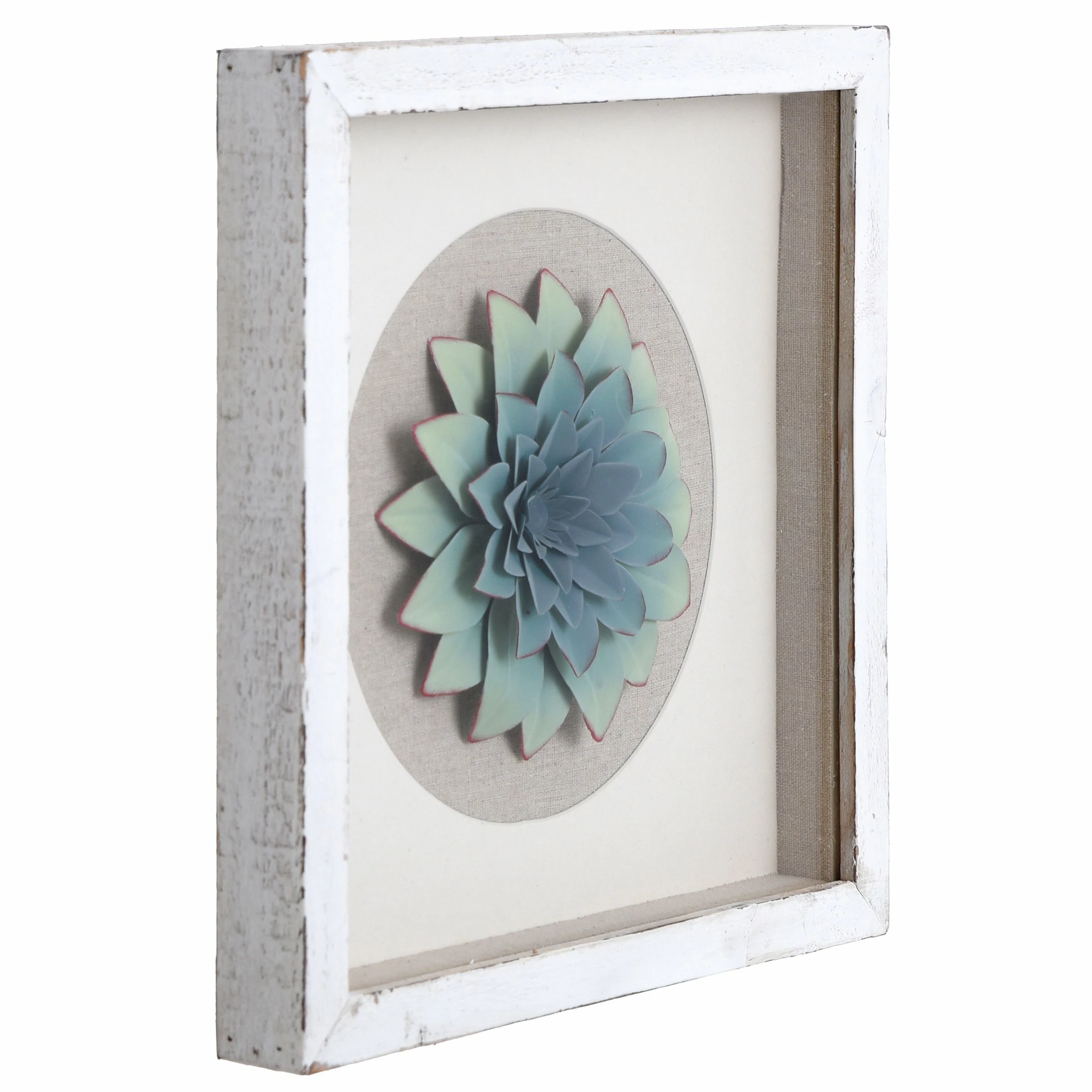 Cheapest 🤩 StyleCraft Home Collection StyleCraft Shadow Hello Friend III Inner Blue Iron Flower Shadowbox Wall Art - Multi-Color 🎁 - Image 2