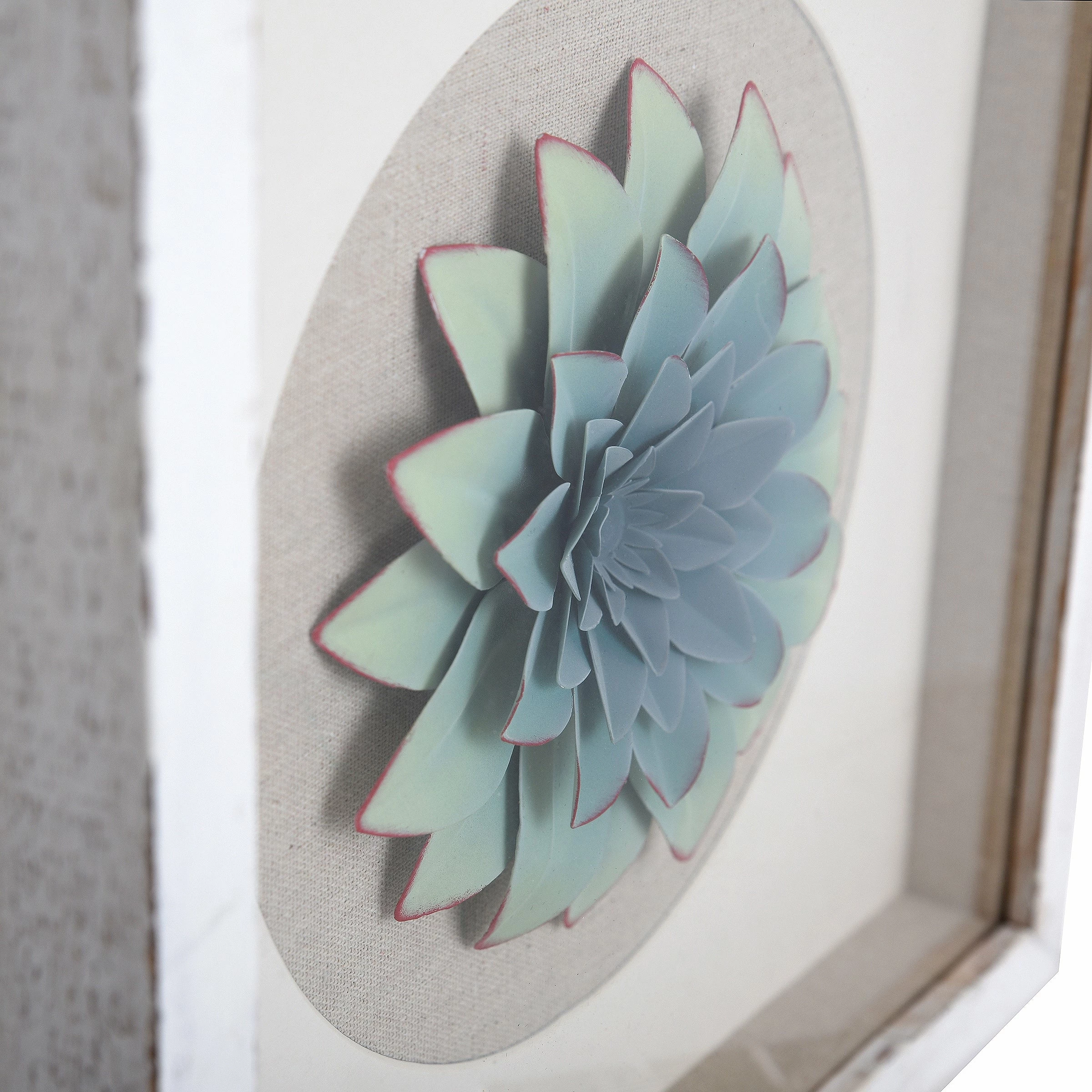 Cheapest 🤩 StyleCraft Home Collection StyleCraft Shadow Hello Friend III Inner Blue Iron Flower Shadowbox Wall Art - Multi-Color 🎁 - Image 5