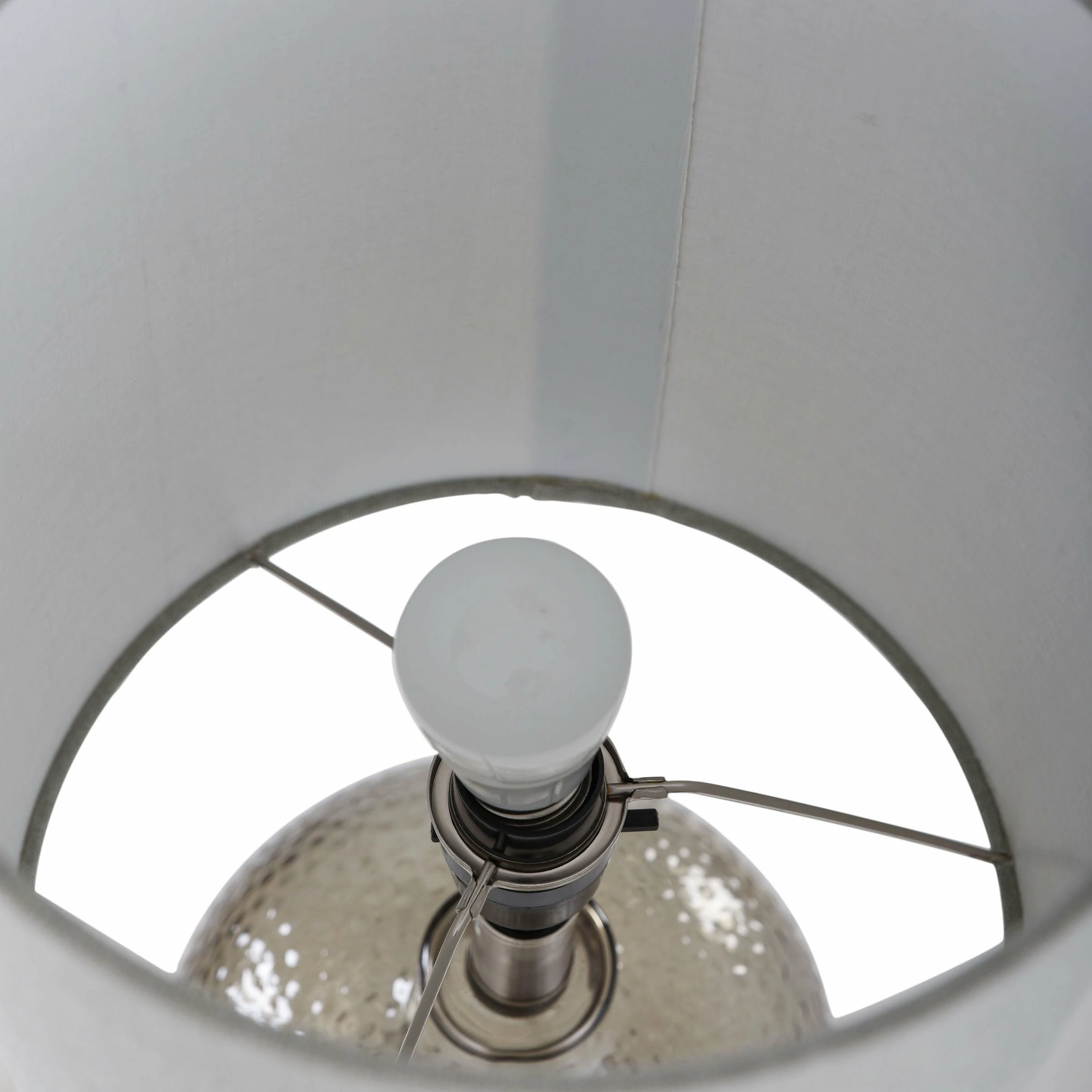 Flash Sale π StyleCraft Home Collection StyleCraft Smoke Glass Table Lamp - Light Gray Hardback Fabric Shade β€οΈ - Image 6