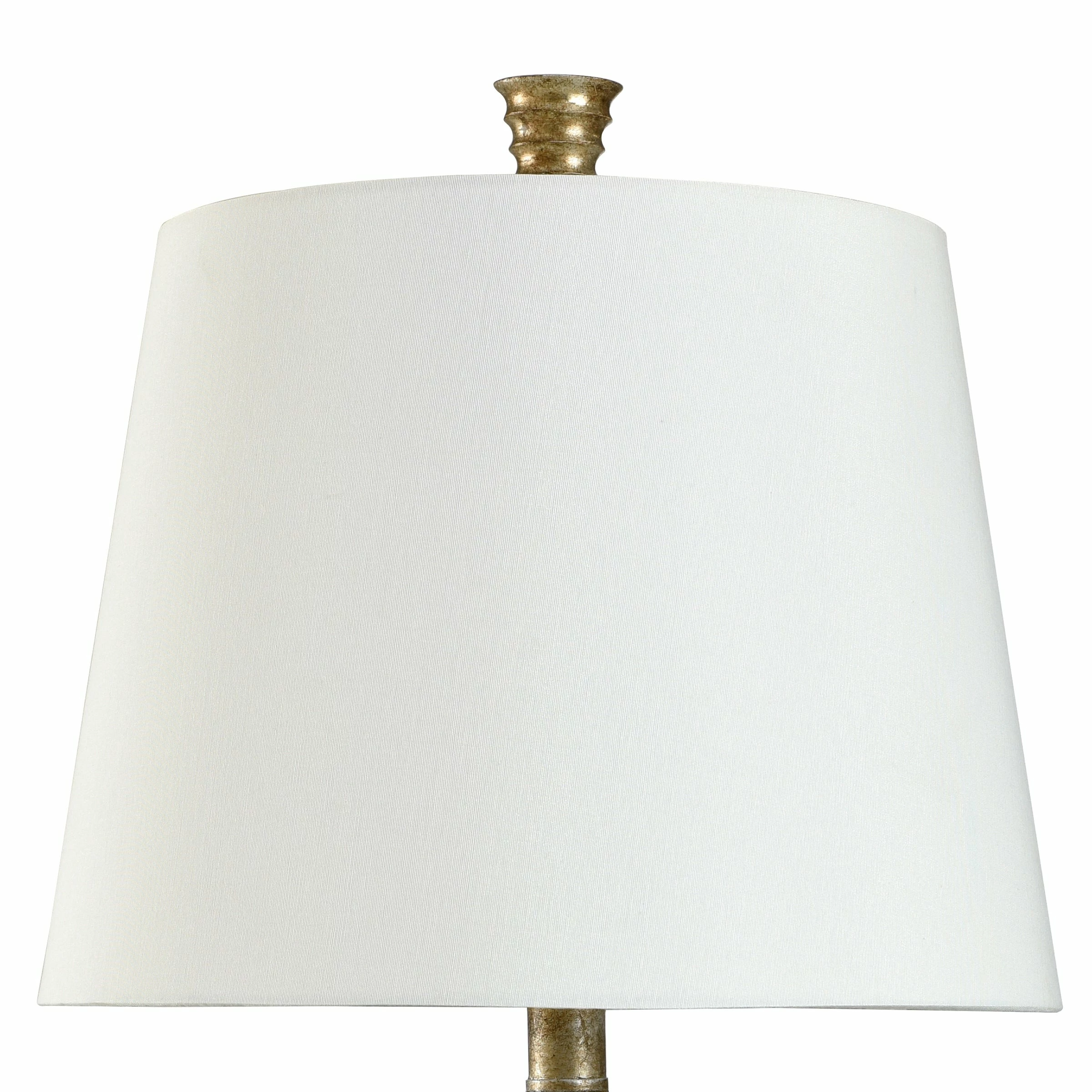 Buy π StyleCraft Home Collection StyleCraft Vintage Gold Table Lamp - Whisper White Shade β - Image 4