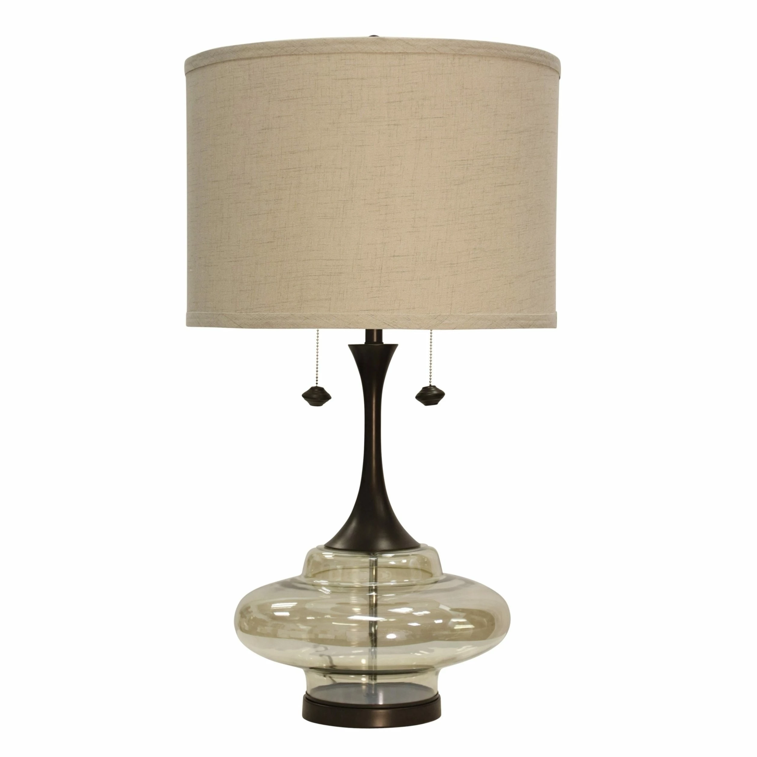 Top 10 π StyleCraft Home Collection StyleCraft Weimer Dark Brown Table Lamp - Beige Hardback Fabric Shade π₯