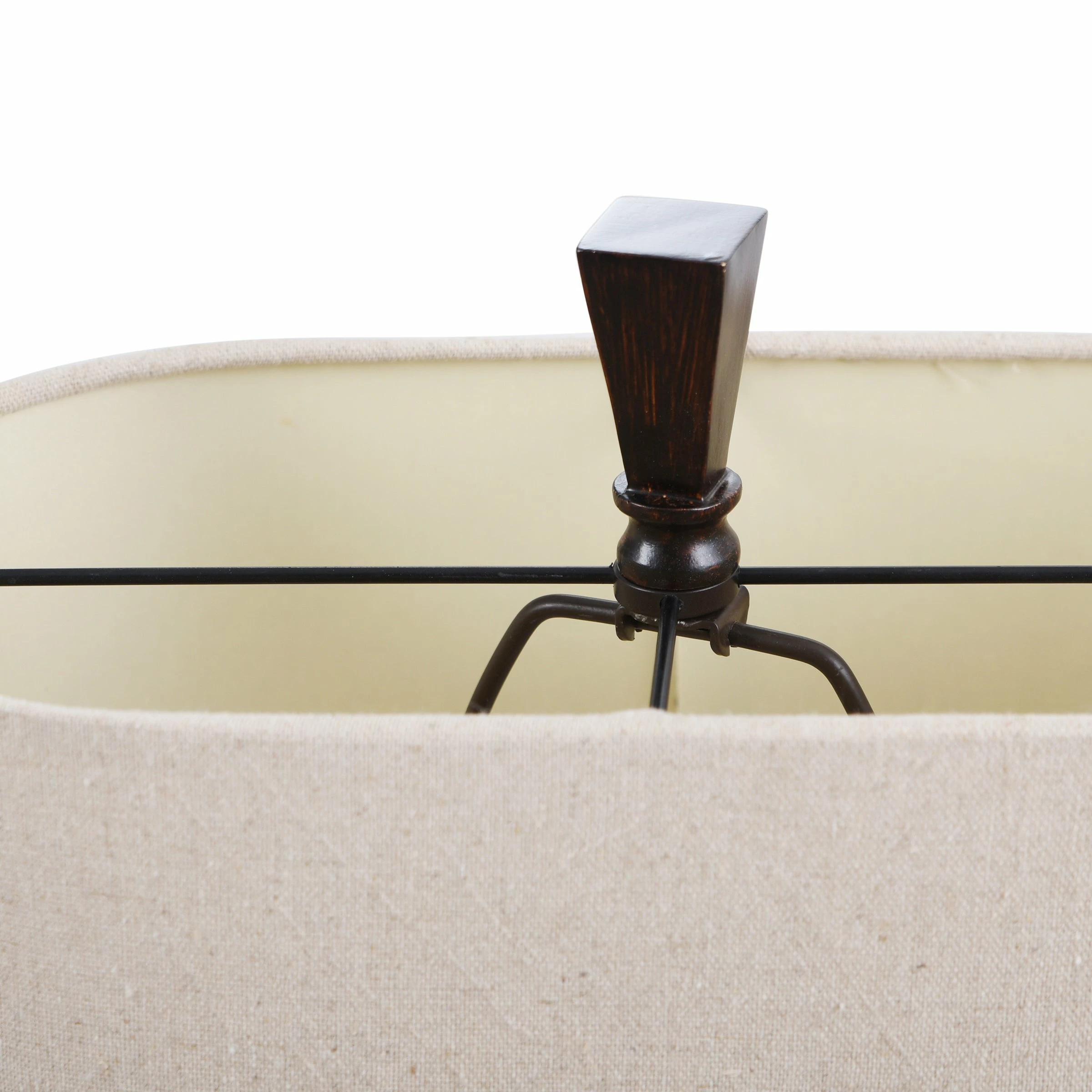 Outlet 🥰 StyleCraft Home Collection StyleCraft Tandoori Spice And Arabic Ceramic Dark Red And Tan Glaze Table Lamp - White Fabric Shade 🎁 - Image 5