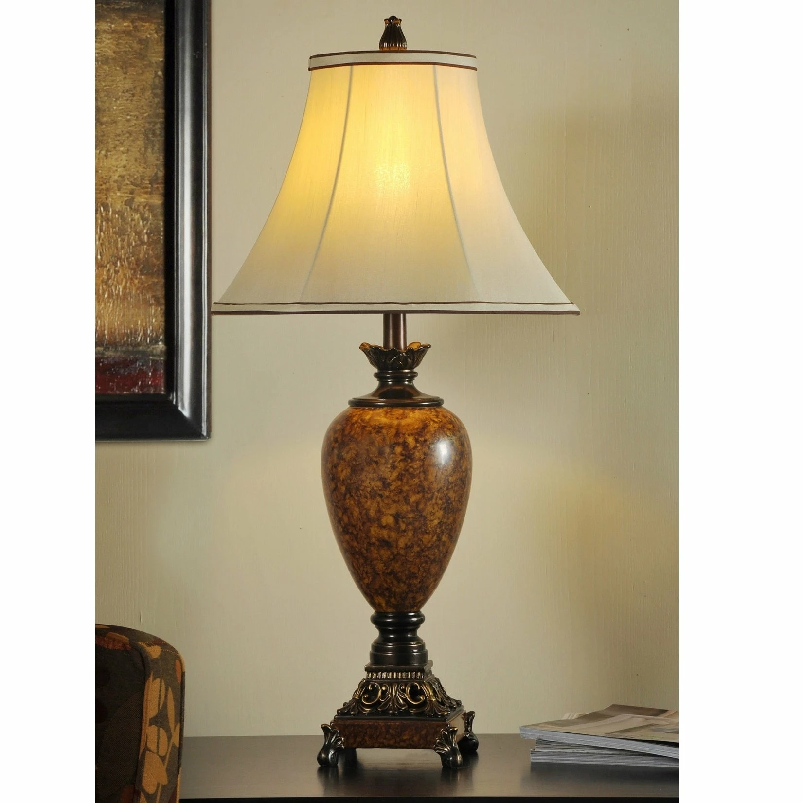 Coupon 💯 StyleCraft Home Collection StyleCraft Trieste Brown Table Lamp 🎉