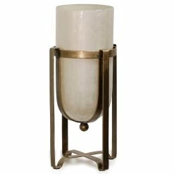 Brand new ⌛ StyleCraft Home Collection StyleCraft Troy 21-inch Aged Brass With 👩 Mother Of Pearl Glass Vase 👍