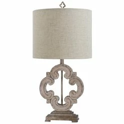 Deals ✨ StyleCraft Home Collection StyleCraft Tuscany Cream Open Medallion Gothic Table Lamp 🔔
