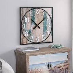 Best reviews of ⭐ StyleCraft Home Collection StyleCraft Weathered Matte Square Framed Take Time Wall Clock With Metal Detail 👍
