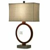 Best deal 🧨 StyleCraft Home Collection StyleCraft Wellwood Rust Table Lamp - White Softback Fabric Shade 🥰