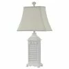 Best Sale 🧨 StyleCraft Home Collection StyleCraft White Of Monterey Table Lamp - White Softback Fabric Shade ❤️