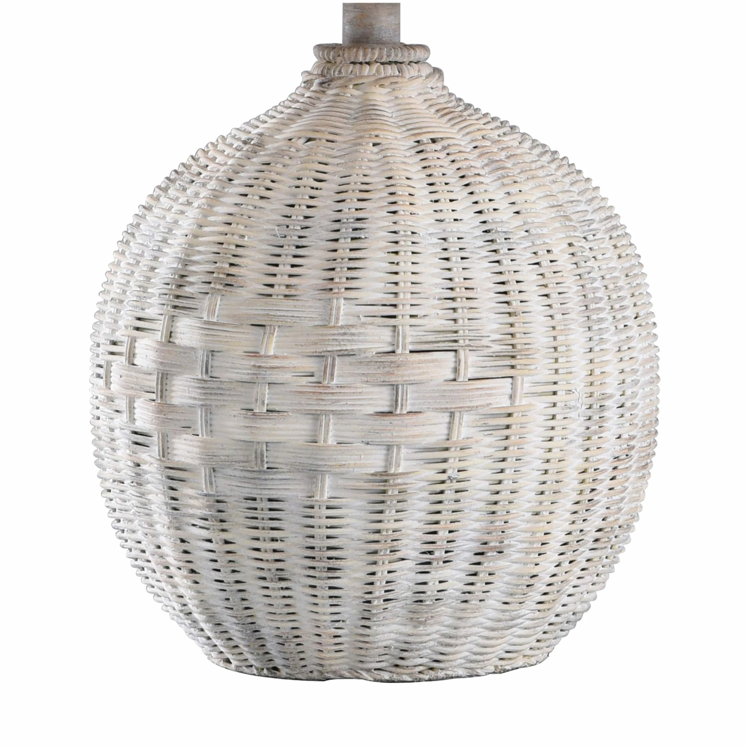 Cheap ๐ StyleCraft Home Collection StyleCraft White Rattan Natural With Wash Table Lamp - White And Seagull Print Shade ๐ - Image 4